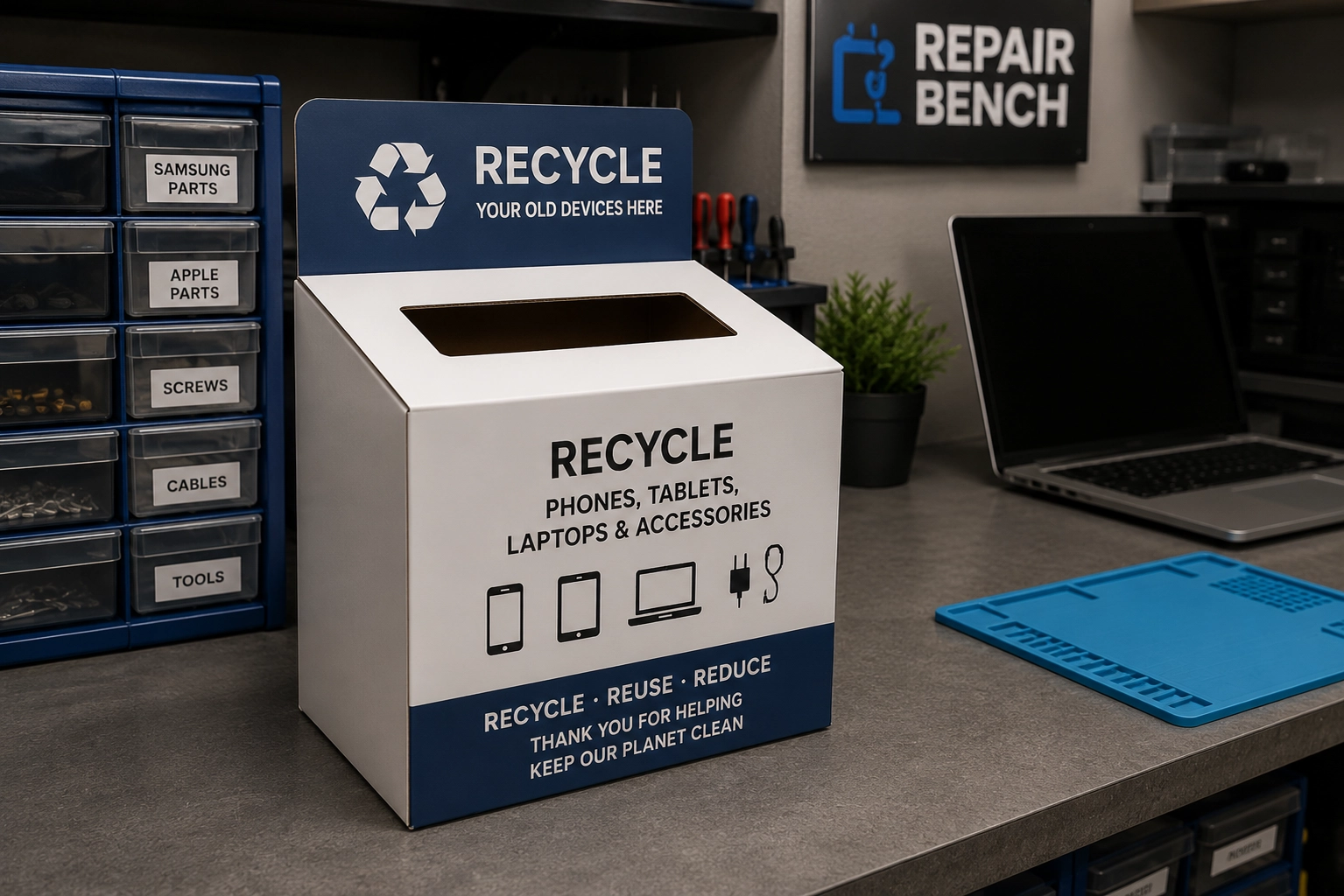 End-to-end device recycling
