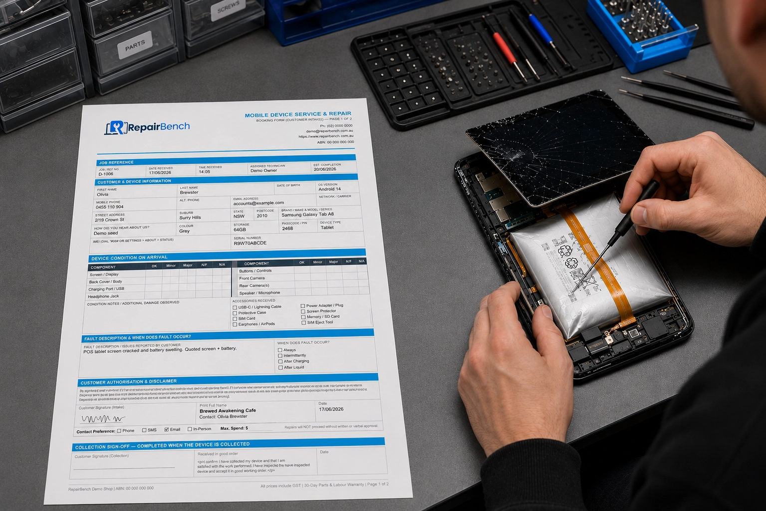 Professional job dockets